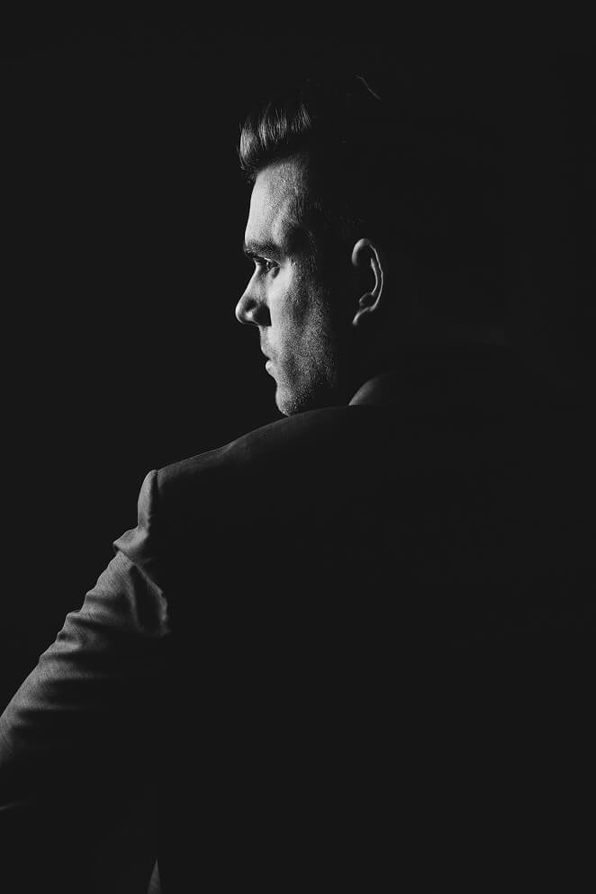Man standing behind