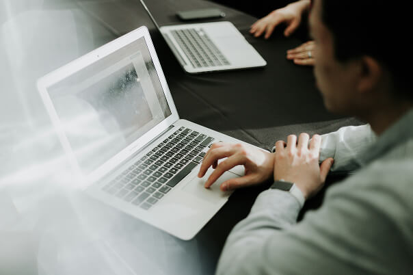 Using a laptop